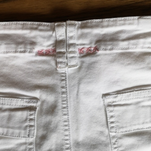 AMERICAN Eagle White Stretch Denim Bermuda Shorts - Picture 4 of 6